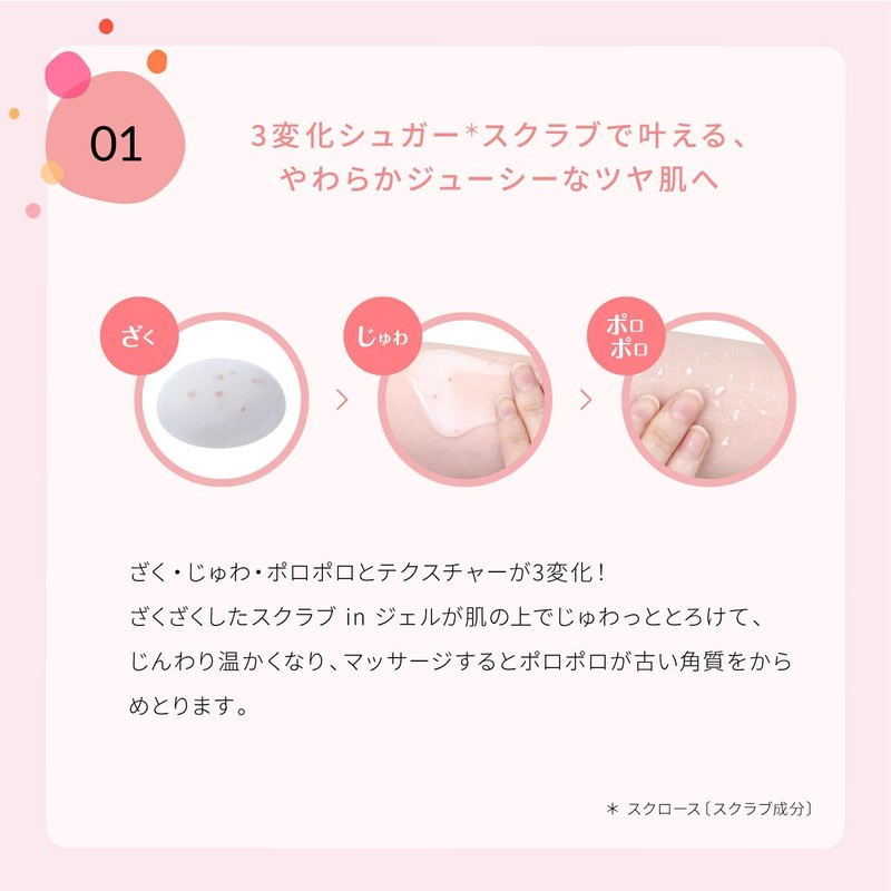 Rosette meshimase Gomage Sugar, 5.3 oz (150 g), Body Scrub,