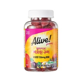[Natural Life Alive] Alive Biotin Gummies 84 Gummies / [네츄럴라이프얼라이브] 얼라이브 비오틴 구미  84구미