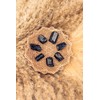 Lebensquelle Plus Black Tourmaline/Schorl Raw Stone Pendant with Leather Cord