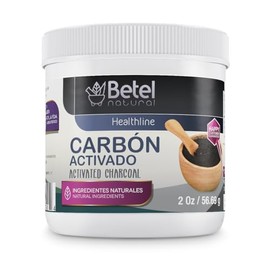 Betel Natural Premium Activated Charcoal/Carbon Activado Powder 100% Pure Ultra Fine - 2 Oz