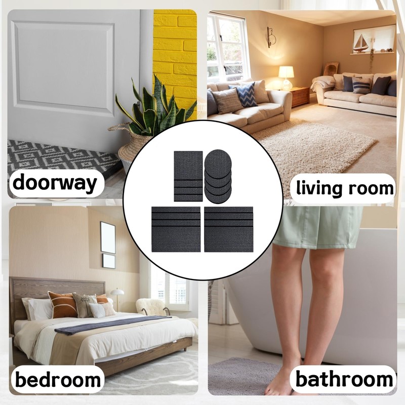 Rug Grips,16 PCS Rug Gripper for Carpeted Floor Anti Slip