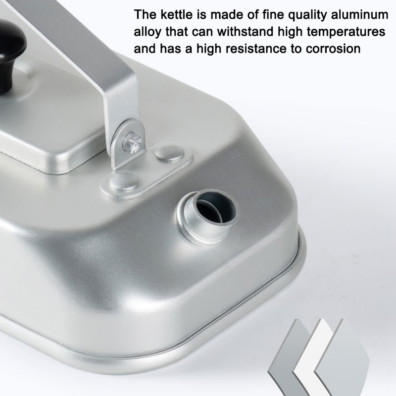 Outdoor Aluminum Alloy Kettle Foldable Handle Camping Kettle Portable Coffee