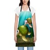 Smooffly Aprons for Home Kitchen A01, turtle under sea water
