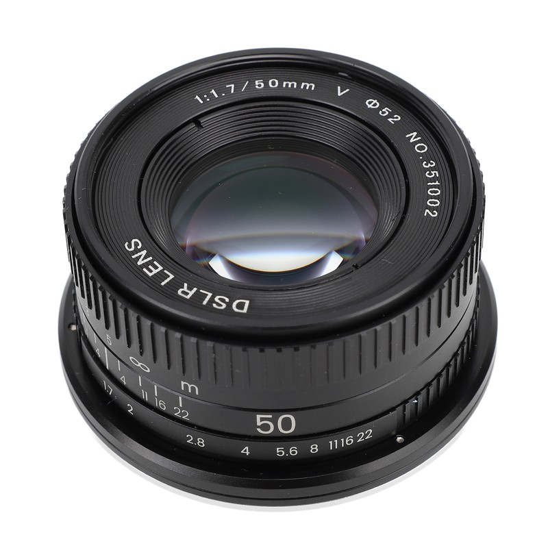 50mm F1.7 Full Frame Large Aperture Manual Focus Lens for