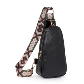 Hiflyer Sling Bag for Women, Crossbody Purse, Fanny Pack, Crossbody Bags, Trendy (Black)
