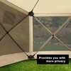 MASTERCANOPY Wind Screen Side Panel with Window for 12x12 Escape