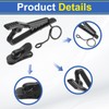 sourcing map Microphone Metal Tie Clip Mini Microphone Clamps 7.5mm