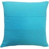 Indian Handmade Cotton Turquoise Kantha Fruit Print Threads Work Cushion