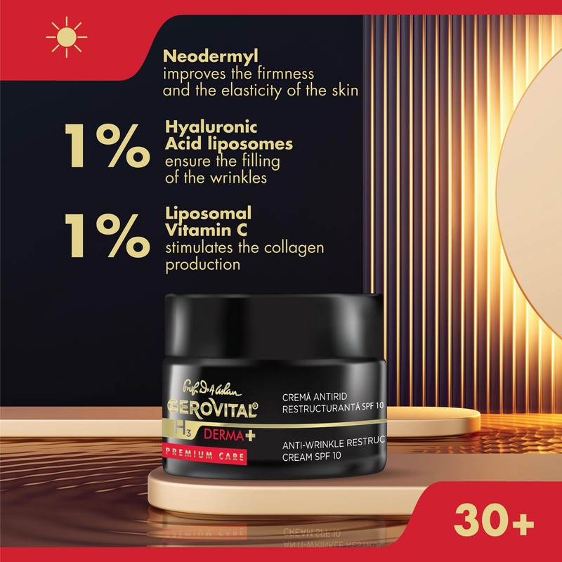 Restructuring Anti-Wrinkle Face Cream SPF 10, Reduces Wrinkles, Restores Skin