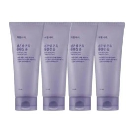 Plant Nara Black Rice Chewy Cleansing Foam 150ml x 4 basic / 식물나라 검은쌀 쫀득 클렌징 폼 150ml x 4개 기본
