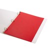 2 Pocket Folder, 1 Side Printed, 3-Hole Punched, Red, 50