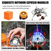 Windproof Camping Gas Stove, 5800w Portable Three-burner Gas Stove, Foldable