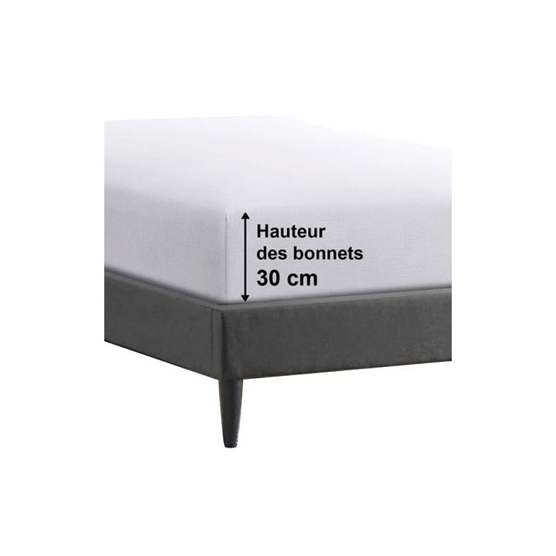 Fitted Sheet 100% Cotton 57 Thread Count Black 80 x