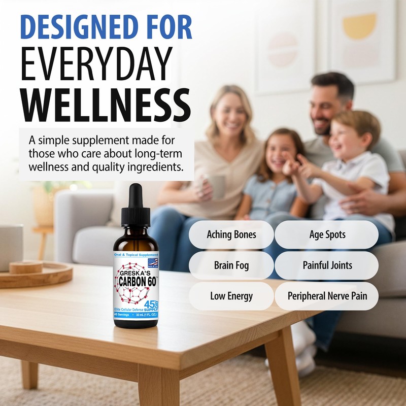 Greska's Carbon 60 in Organic Sunflower Oil - 45 Day