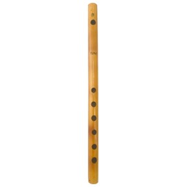 Bamboo Bansuri Flute for beginners B Key Tune scale 7 Holes Fipple Woodwind Clarinet Quena Flute Musical Instrument Krishna Flute 13.5 Inch