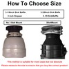 2pcs 3 1/8 Inch Garbage Disposal Sink Baffle Splash Guard,