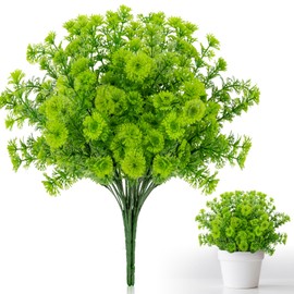 RAINFLOW 4PCS Small Fake Plants Decor Artificial Plants Indoor Artificial Greenery for Wedding Decorations Front Porch Garden Decor Patio Backyard Outdoor Decor Centerpiece Table Decorations 13.3IN