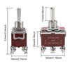 ACEIRMC 4Pcs Momentary Toggle Switch 12V DC 30A DPDT (ON)-Off-(ON)