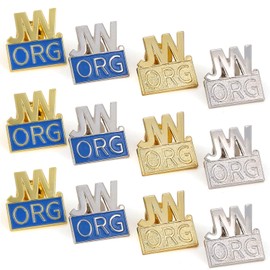 12 Pack JW.org Pin Made by Solid Metal Toned Into Gold Or Silver Great Jw.org Presents for Jehovah's Witnesses