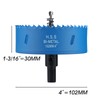 4 Inch Hole Saw, 102 mm HSS Bi-Metal Hole Cutter