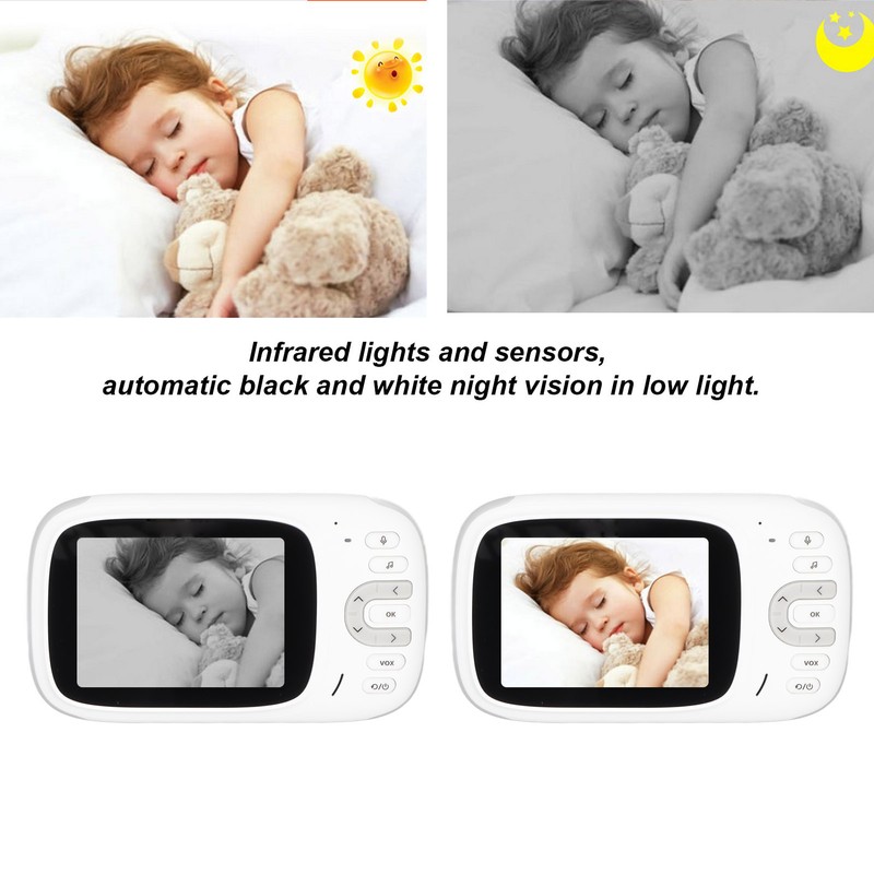 HD Security Camera 3.2in LCD Baby Monitor Night Vision 2