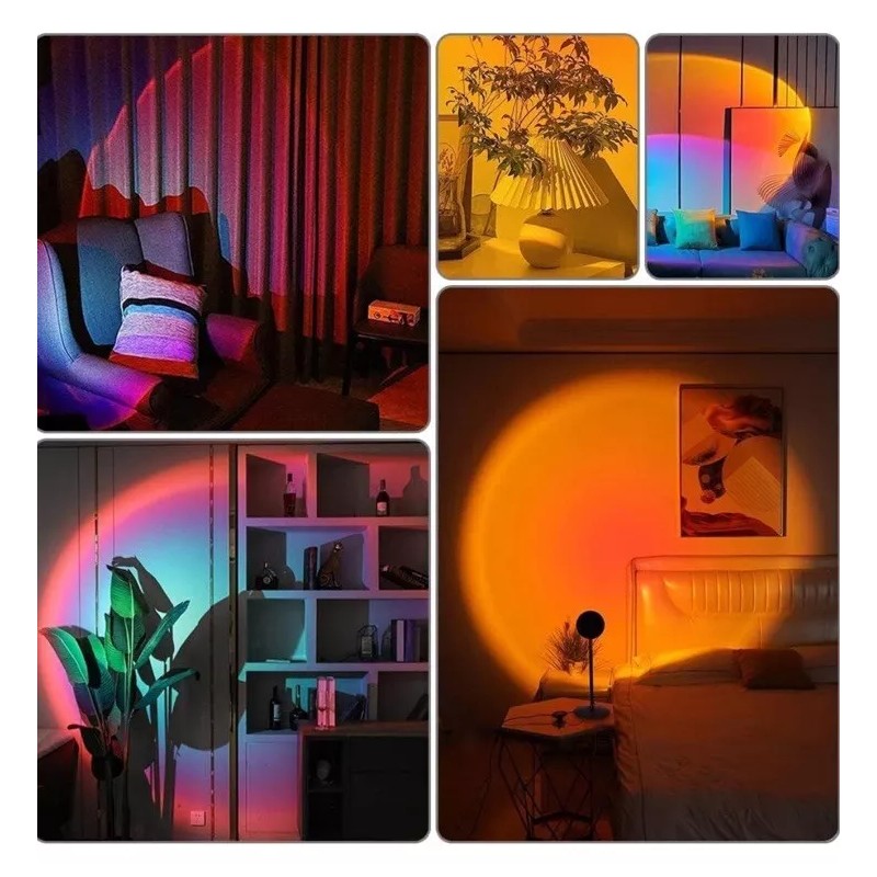 UFO Sunset Lamp,Lights with 16 Color Changing Remote, Table Lamps
