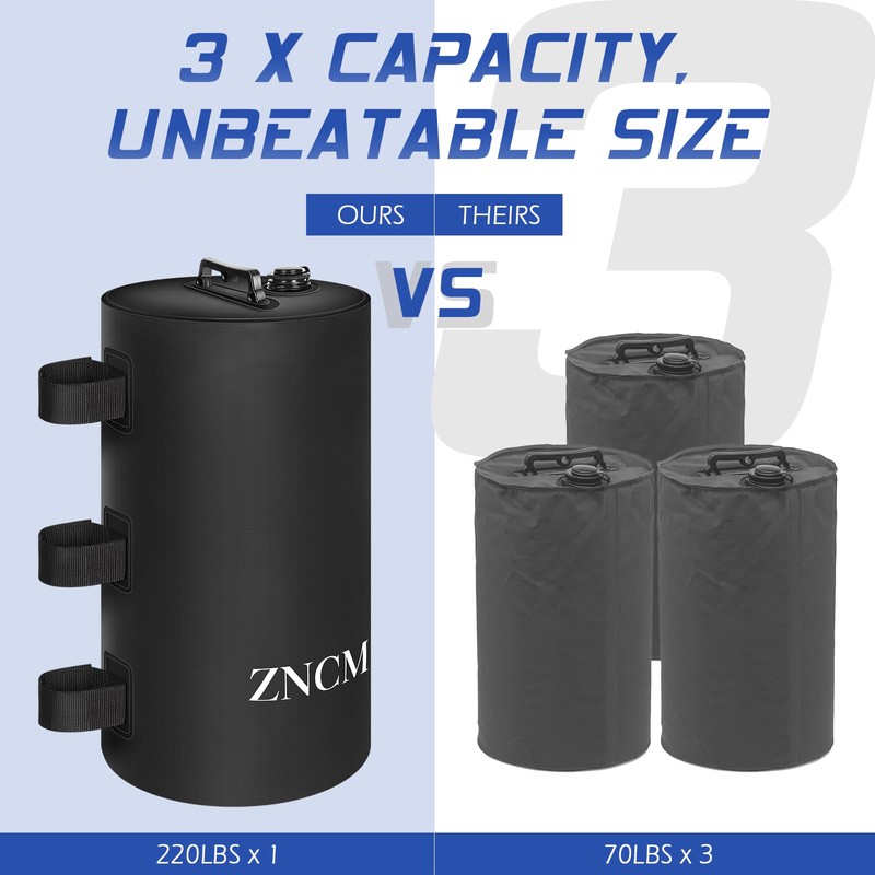 ZNCMRR Canopy Water Weight Bag 4 Pack 220 LBS Water