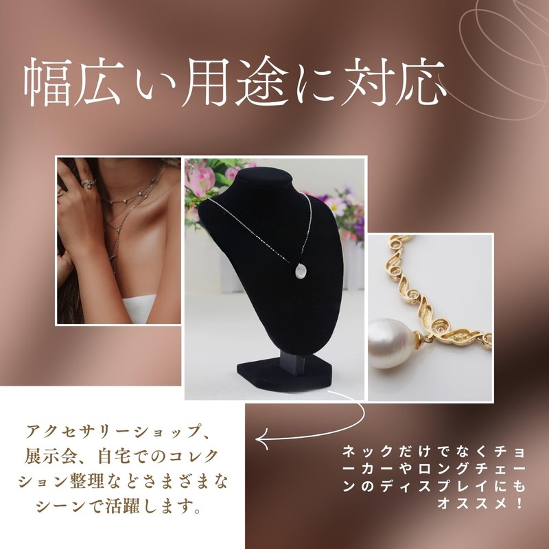 Crystal craft Necklace Torso Display Mannequin Necklace Stand Photography Velvet