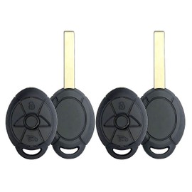 2X New Quality Replacement Key Fob Remote Shell / CASE Compatible with & Fit for 2005-2009 Mini Cooper - MPN LX8F2V-03 (NO Electronics or Chip Inside)