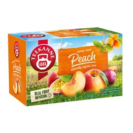 Teekanne Peach and Passion Fruit All Natural Real Fruit Tea Infusion Sunny Sweet 20 Teabags