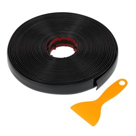 TUCKBOLD Car Truck Window Trim Strip 1" 25mm Width 32Ft 10m Self Adhesive Scratch-Proof | Universal Exterior Interior Bumper Door Body Side Decorative Sticker Gloss Black