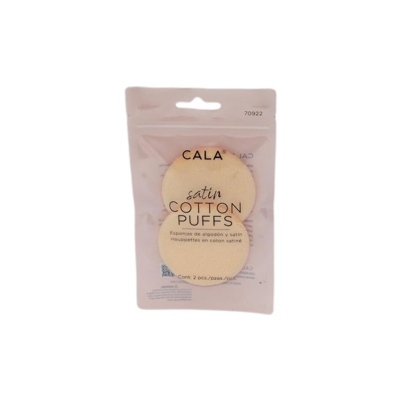 Cala Satin cotton puffs 2 count, 2 Count