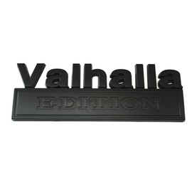 1pc Big Size Vikings Valhalla Edition Auto Emblems Truck Badge 3D Car Bumper Sticker Valhalla Edition Emblem 3D Badges Decals Car Replacement, Viking Seasons (Matte Black)