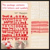 430 Pieces Christmas Letter Board Accessories for Changeable Felt Boards