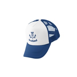 Super Lemon Scotland Scottish Truckers Hat Cap Blue/White