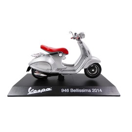 OPO 10 - Collection miniature scooter 1/18 compatible with Piaggio Vespa 946 Bellissima grey/red - 2014 - Ves1001