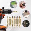 Gifts for Men, Jebousike 6Pcs Titanium Damaged Screw Extractor Set