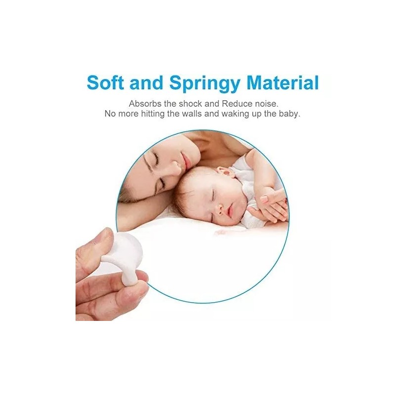 Baixi Protector De Pared Tope De Silicona Para Puerta 10