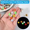 PATIKIL Reflective Tack Trail Marking Tacks, Glow Tacks Reflective Thumb