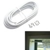 Xiaokeis Net Curtain Wire White Hanging Window Cord Cable Kit