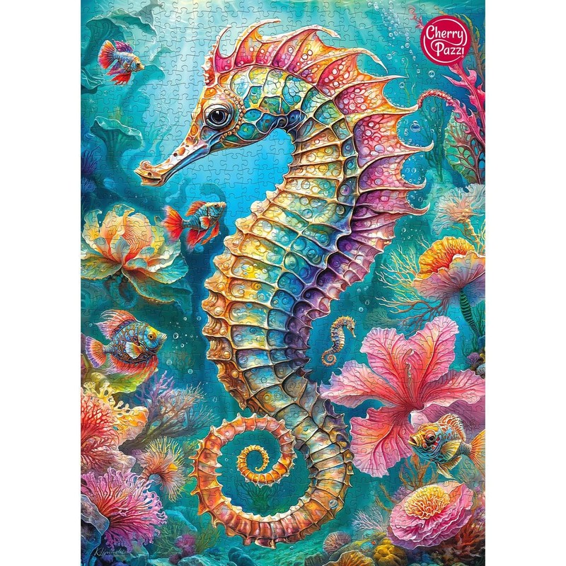 CherryPazzi 1000 piece puzzle: Seahorse
