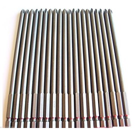 10 Goliath Industrial 6" Screw Bits #2 Phillips Magnetic Tip SB6P2 Driver Drill