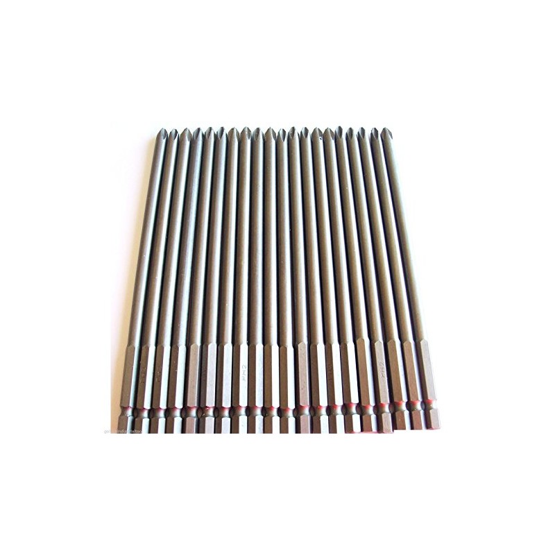 10 Goliath Industrial 6" Screw Bits #2 Phillips Magnetic Tip