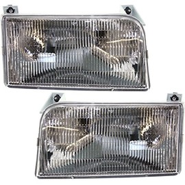 Tiffin Allegro Bay 2001-2003 RV Motorhome Pair (Left & Right) Replacement Front Headlights with Bulbs