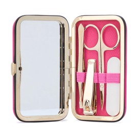 Mud Pie Women's Manicure Kit, Pink