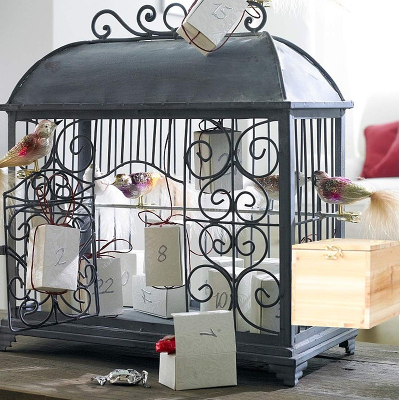 Parakeet Nesting Box, Bird Nest Breeding Box Cage Wood House