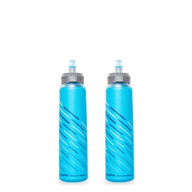 HydraPak UltraFlask Speed - Paquete de 2 Botellas de Agua Plegables para Chalecos de hidratación y Paquetes de Correr con Tapa fácil de Abrir (500 ml / 17 onzas)