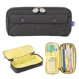 brunch brother Daily Pocket Charcoal Pencil Case, Ample Storage Pencil Pouch with Simple Design and Large Capacity, Perfect for Students and Professionals Seeking Organization and Style