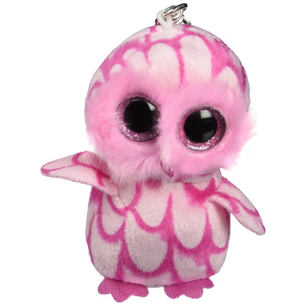 Ty beanie boos pinky-pink owl clip