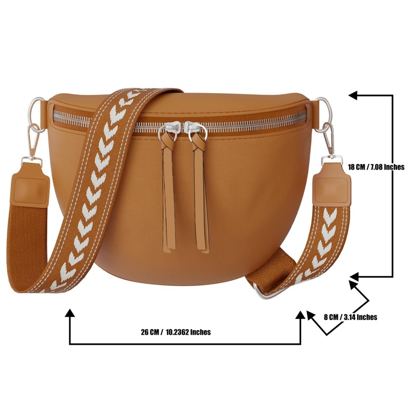 KMISSO 30618 Women's Shoulder Bag Genuine Vegan Leather, gray
